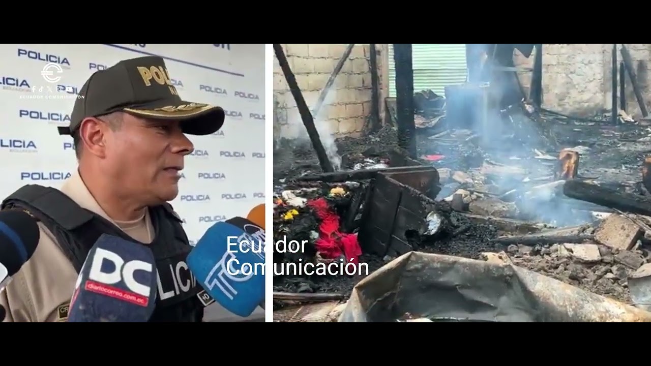 Cuatro miembros de una familia asesinados y calcinados en ataque armado en Machala