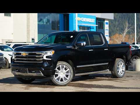 2026 Chevrolet Silverado 1500 Crew Cab Short Box 4-Wheel Drive High Country in Black for sale at Salmon Arm Chevrolet Buick GMC in Salmon Arm, BC
