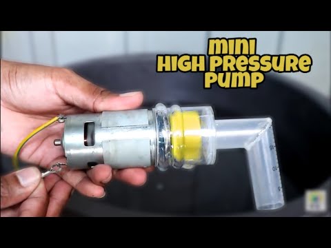 how to make mini high pressure water pump at home