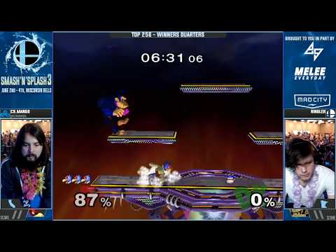 Smash n Splash 3 - C9 | Mango (Falco) vs. Ringler (DK) - SSBM - Top 256 Winners Quarters