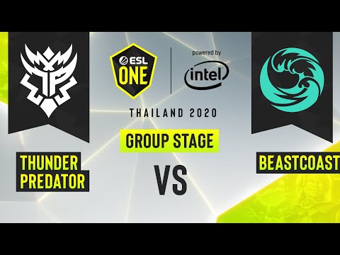 Dota2 - beastcoast vs. Thunder Predator - Game 2 - ESL One Thailand 2020 - Group Stage - AM
