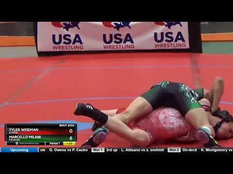 Schoolboy 87 Tyler Weidman Illinois Vs Marcello Milani Michigan