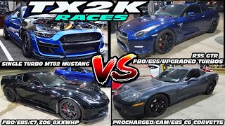 TX2K EPIC RACES AND MEXICO ACTION!! GTR, TURBO MUSTANGS, C7, PROCHARGED C6, G80 M3, CAMARO ZL1, CTSV