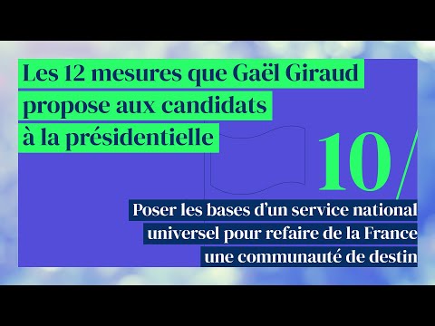 Poser les bases d’un service national universel (mesure 10/12)
