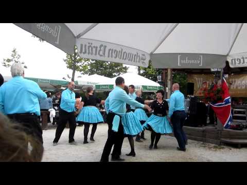 Square Dance Demonstration im Schwabengarten am 23.07.2011 Tanzteil Ausmarsch SQD