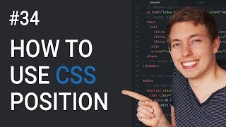 34: How to Use CSS Position to Move Elements | Learn HTML &amp; CSS | HTML Tutorial | mmtuts