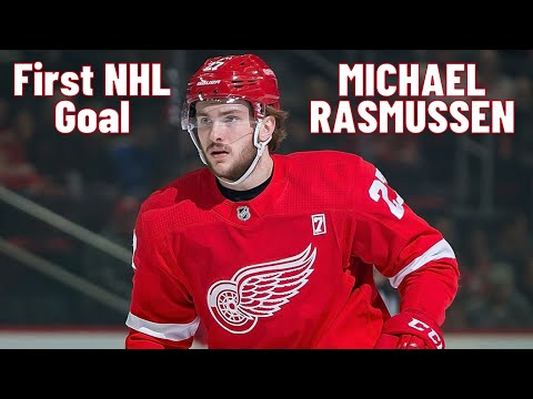 Michael Rasmussen #27 (Detroit Red Wings) first NHL goal Oct 30, 2018