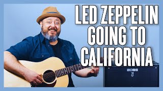 Led Zeppelin Going To California Guitar Lesson + Tutorial