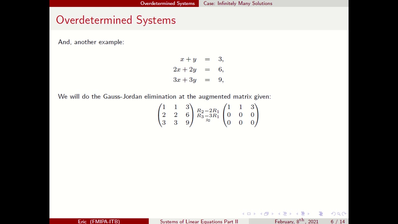 Overdetermined Systems
