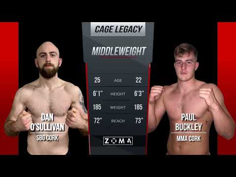 Dan O’Sullivan (SBG Cork) V Paul Buckley (MMA Cork) - Cage Legacy 14