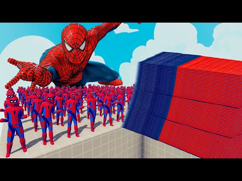 200x SPIDER-MAN + 1x GIANT vs EVERY GOD - Totally Accurate Battle Simulator TABS