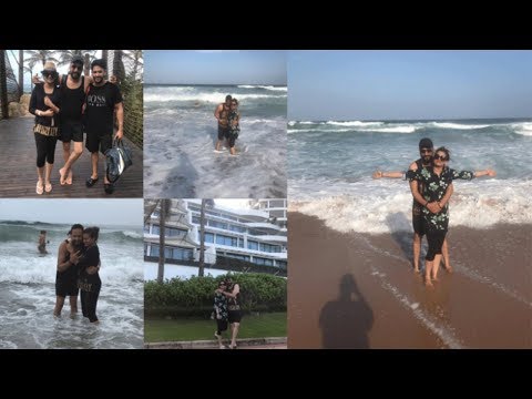 Benita David with her Husband in South Africa beach