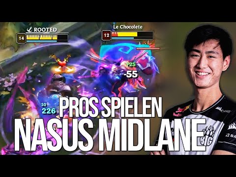 Pros spielen Nasus Midlane!