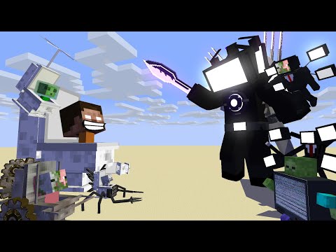 monster school : TITAN TV MAN VS SKIBIDI MONSTER SCHOOL - minecraft animation