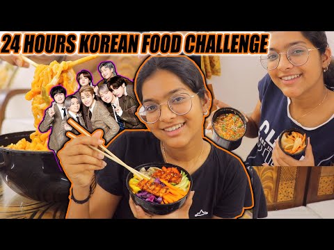 24 HOURS KOREAN FOOD CHALLENGE || #Sneholic