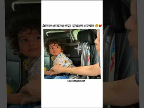 Ashar crying for dimple aunty😢💓 @triggeredinsaan #dimplemalhanvlogs #ashar #shorts