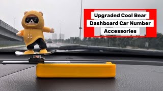 Cool Bear Dashboard Car Number Accessories