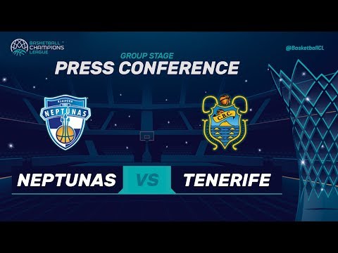 Neptunas Klaipeda v Iberostar Tenerife - Press Conf. - Basketball Champions League 2017-18