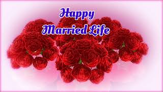 Wedding wishes/ Happy married life/ Marriage wishes/ Whatsapp status...