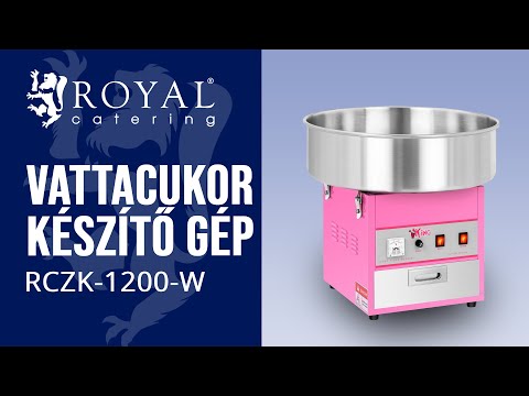 Videó - Vattacukor készítő gép - 52 cm - 1.200 Watt