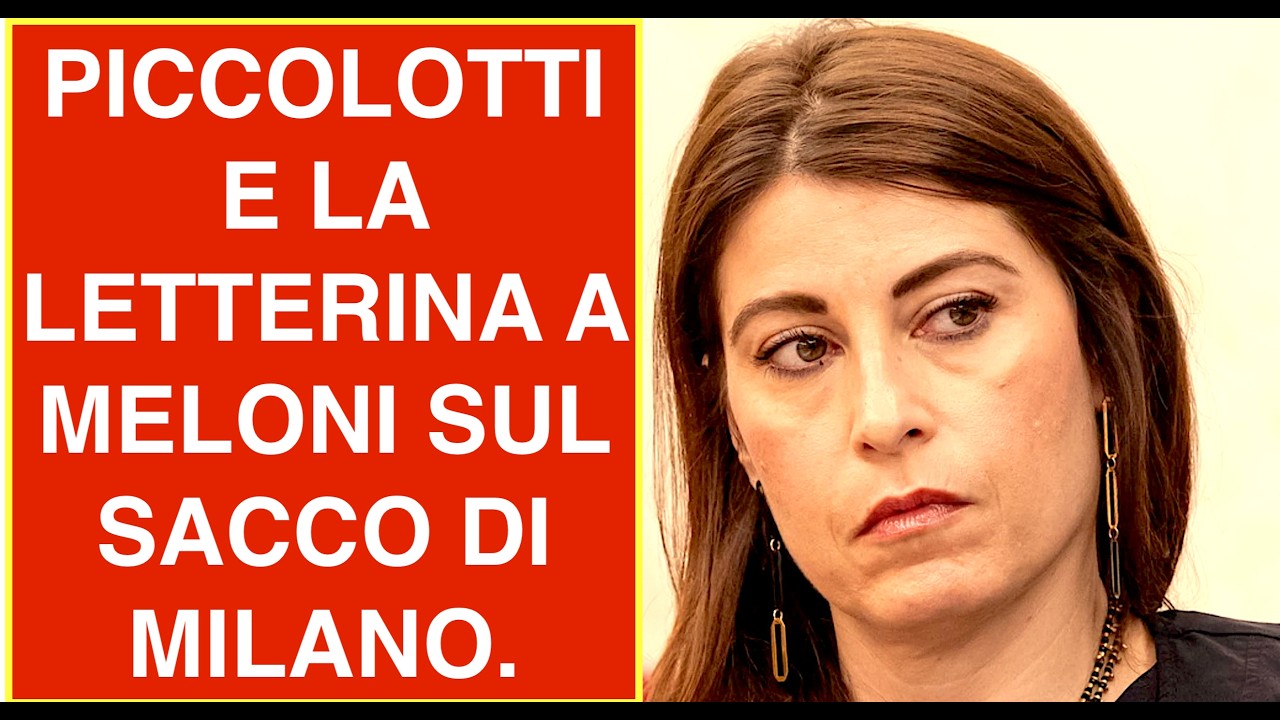 PICCOLOTTI E LA LETTERINA A MELONI SUL SACCO DI MILANO.