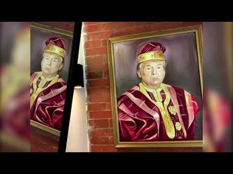 ナイジェリアのレストランがトランプ氏の肖像画を展示 (Nigerian restaurant displays portrait of Trump)