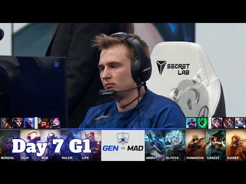 GEN vs MAD | Day 7 Group D S11 LoL Worlds 2021 | Gen.G vs Mad Lions - Groups full game