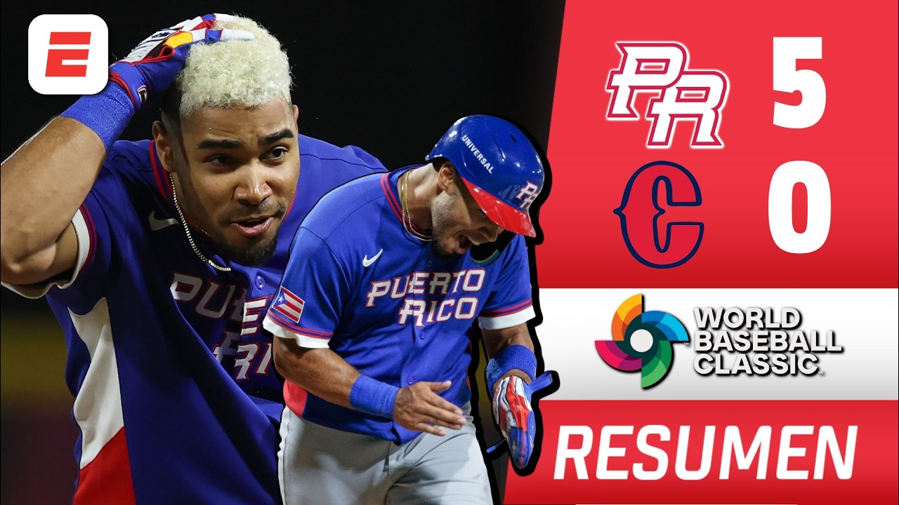 PUERTO RICO explotó en quinta entrada y sentenció TRIUNFO 5-0 vs COLOMBIA | Clásico Mundial Béisbol