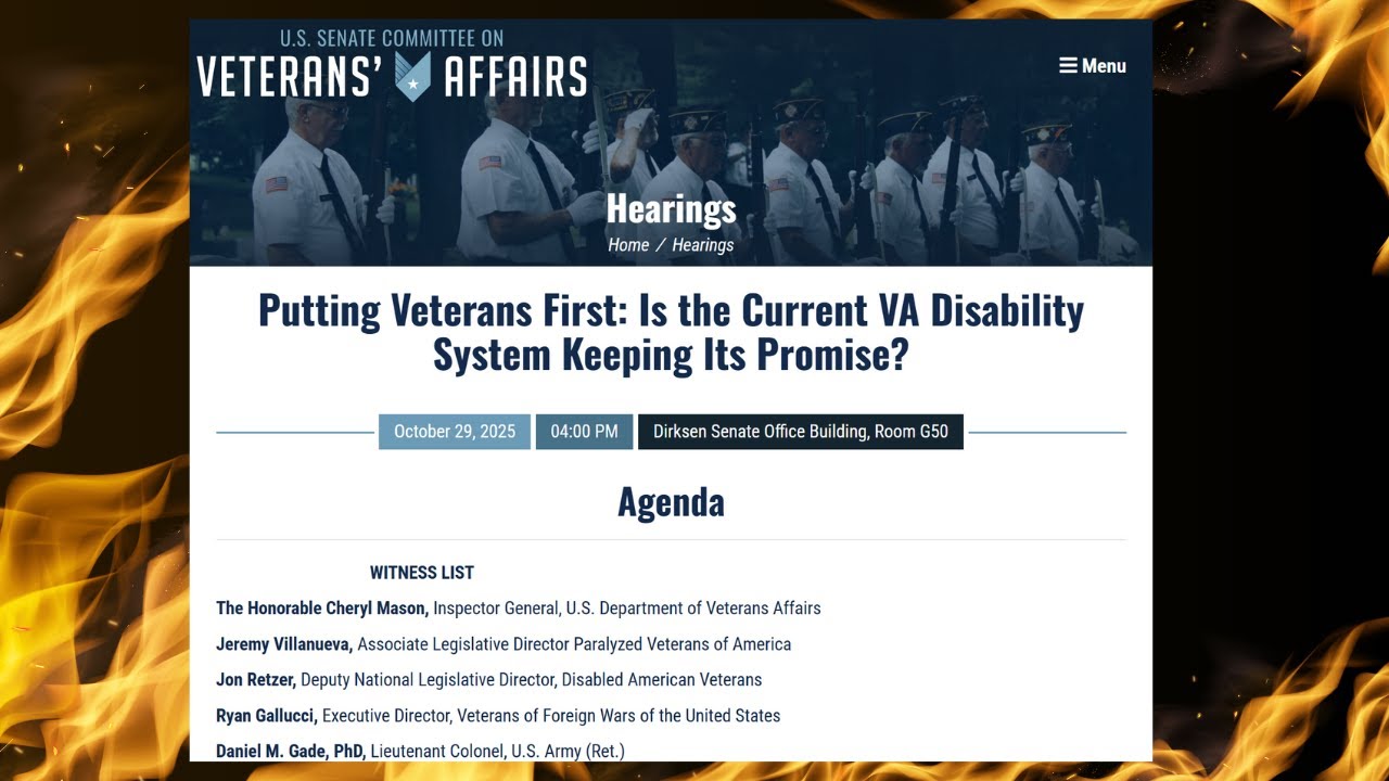 Senate Veterans Affairs - Fraud And VA Disability Compensation