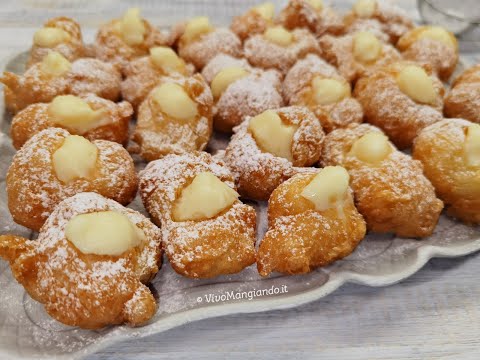 Bignè fritti, dolci ripieni per tante occasioni