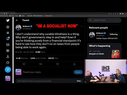 Mr Beast's radical views confronted by The H3 Podcast with Ethan Klein