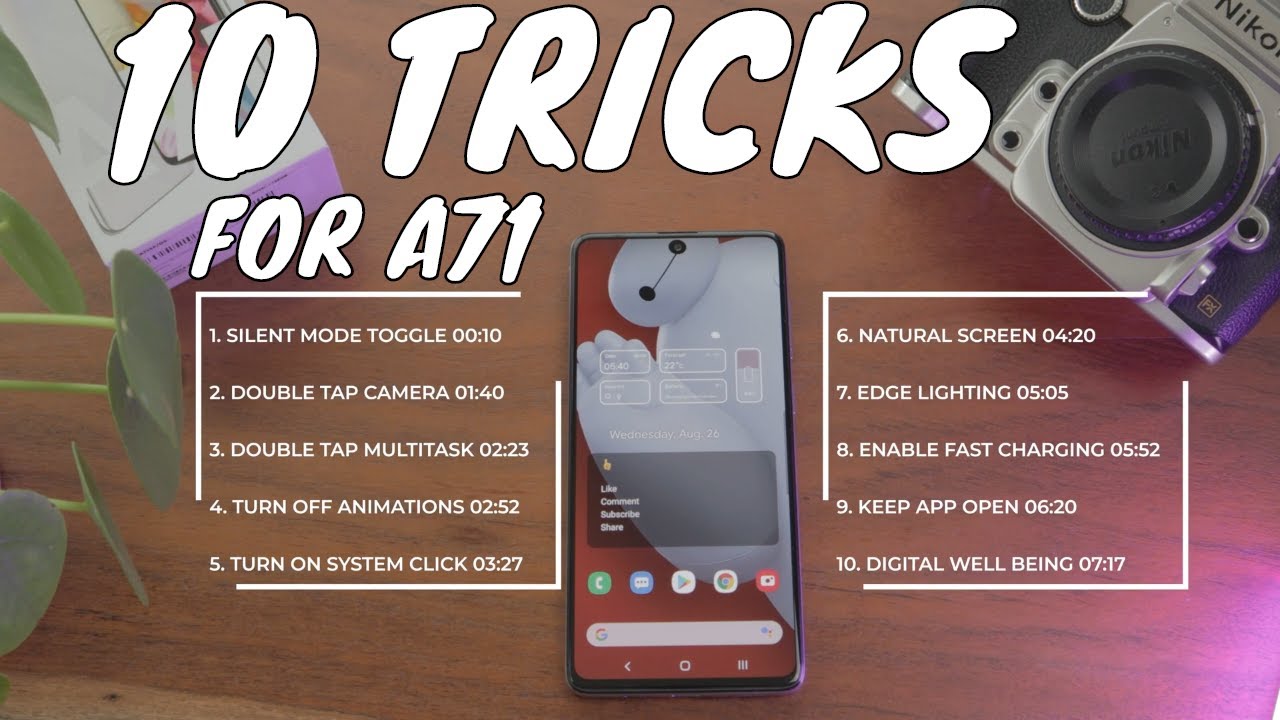 10 Cool Things to do on Samsung Galaxy A71!!