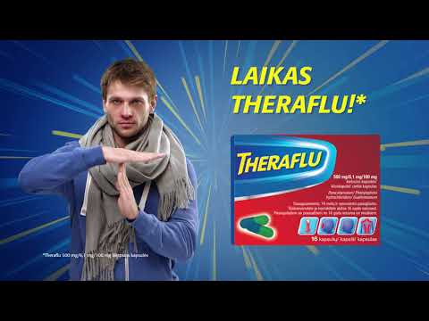 Theraflu 500 mg/6,1 mg/100 mg kietosios kapsulės, Kietosios kapsulės, N16