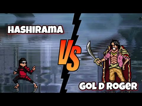Gol D Roger Vs Hashirama one piece x naruto fights / mugen