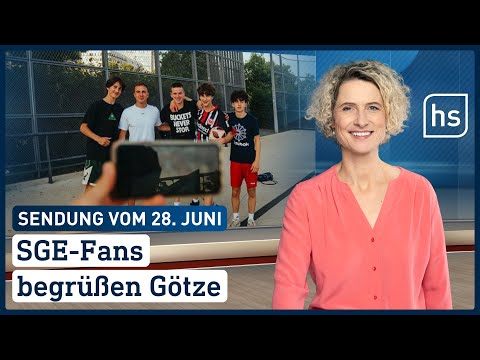SGE-Fans begrüßen Götze | hessenschau vom 28.02.2022