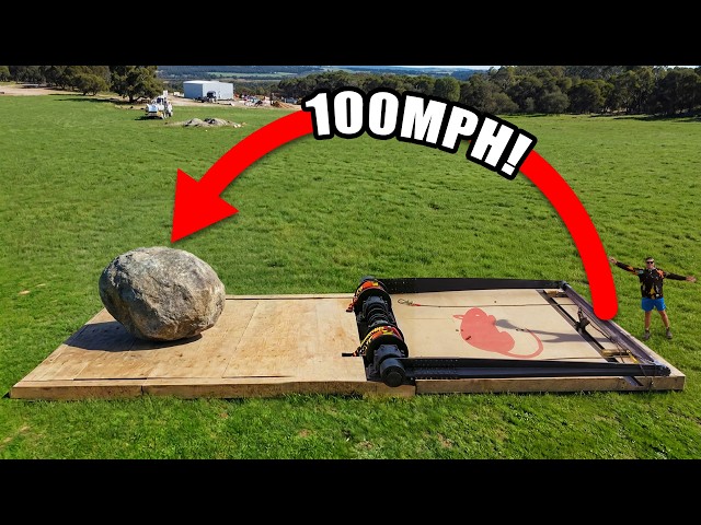 Obliterating 10 Random Items With Our Giant Mousetrap!