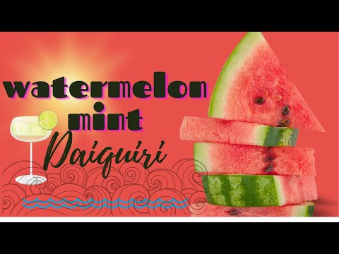 Watermelon Mint Daiquiri Recipe | Easy, make-ahead, big batch recipe for a party