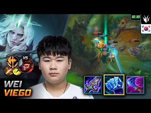 Wei Jungle Viego Build Frostfire Gauntlet Conqueror - Wei Viego Match Highlight - LOL KR 12.16
