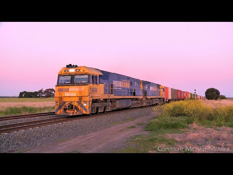 Pacific National 4MA5 Container Train At Gheringhap (19/10/2022) - PoathTV Australian Railways
