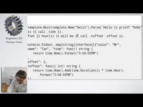 Using Go text and html templates  - Gophers Meetup