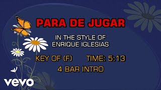 Enrique Iglesias - Para De Jugar (Karaoke)