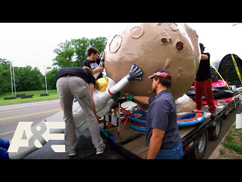 Dusty Hauls HUGE Student Art Sculptures to Duct Tape Festival (S6) | Shipping Wars | A&E