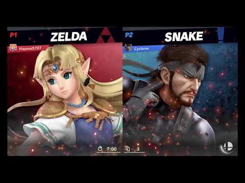 Elite Smash Zelda vs Little Mac, Bayonetta, Snake, ZSS, Palutena, Pokemon Trainer