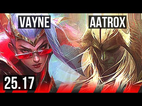 VAYNE vs AATROX (TOP) | KR Master | 25.17