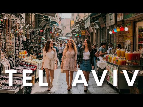 TEL AVIV, Israel - Real Street Life, Food, Markets | Walking Tour 4K with Captions