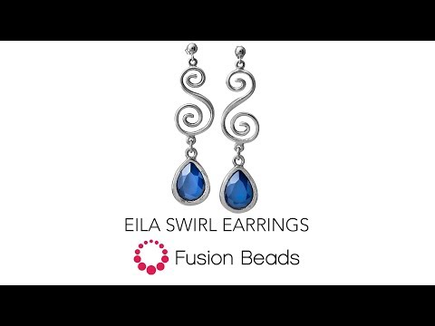 Learn how to create the Eila Swirl Earrings by Fusion Beads