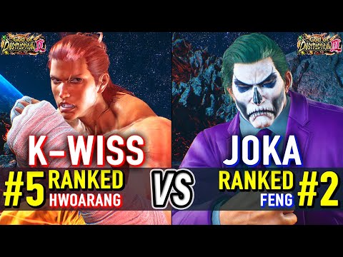 T8 🔥 K-WISS (#5 Ranked Hwoarang) vs JOKA (#2 Ranked Feng) 🔥 Tekken 8 High Level Gameplay