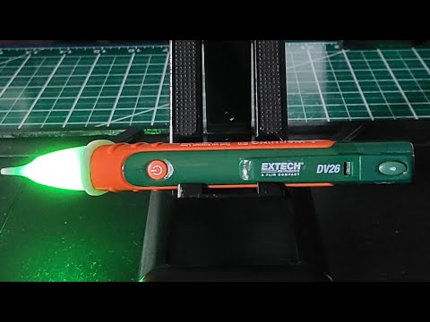 EXTECH  DV26 AC Voltage Detector w/ Flashlight and Sensitivity Ranging 100v  - 1000v
