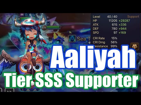 【Summoners War RTA】The Power Hyper Tanky Resis100% Aaliyah, she is TierSSS supporter!!