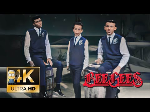 Bee Gees AI 4K Colorized Enhanced - The Three Kisses Of Love (1964)